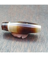 Antique Old Yemeni Agate Natural Rare pattern Banded Agate Bead 37.3mm B... - $1,044.04 MXN