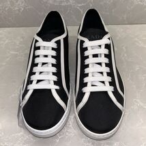 $600 Men's Prada Sneakers US  7.5 New Black / White Nylon Sneaker Shoe - $396.00