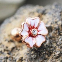 Rose Gold Hawaiian Hibiscus Flower Cartilage Earring - £11.14 GBP