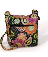 VERA BRADLEY Crossbody Purse Gray Orange Pink Crossover Bag Ziggy Zinnia... - €17,27 EUR