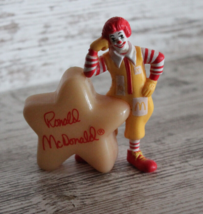 VTG 1988 Ronald McDonald with Glow in the Dark Star Happy Meal Toys  BED... - $9.85