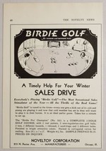 1931 Print Ad Birdie Golf 3-Hole Indoor Outdoor Course Noveltoy Corp Chicago,IL - £11.99 GBP