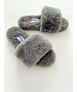 Pajar Shearling Open Toe Slippers Grey ( 40 ) - $141.37 CAD