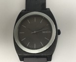 Nixon The Time Teller P Minimal Watch Unisex 39mm Black BROKEN BAND New ... - $22.27