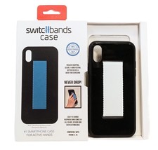 Switchbands Case for Apple iPhone X/XS  Black &amp; White Reversible Band Bl... - $10.00