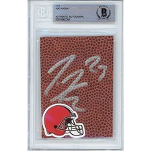 Joe Haden Cleveland Browns Signed Football Cut Beckett Autograph Slab UF... - $97.99