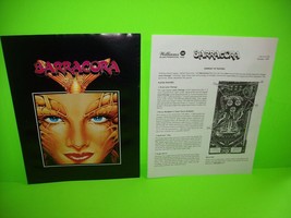 Barracora Pinball FLYER Original Game Artwork Plus Features Sheet 1981 V... - $37.05