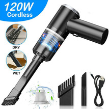 Car Vacuum Cleaner 120W Cordless Handheld Home Mini Rechargeable Wet Dry... - $30.42