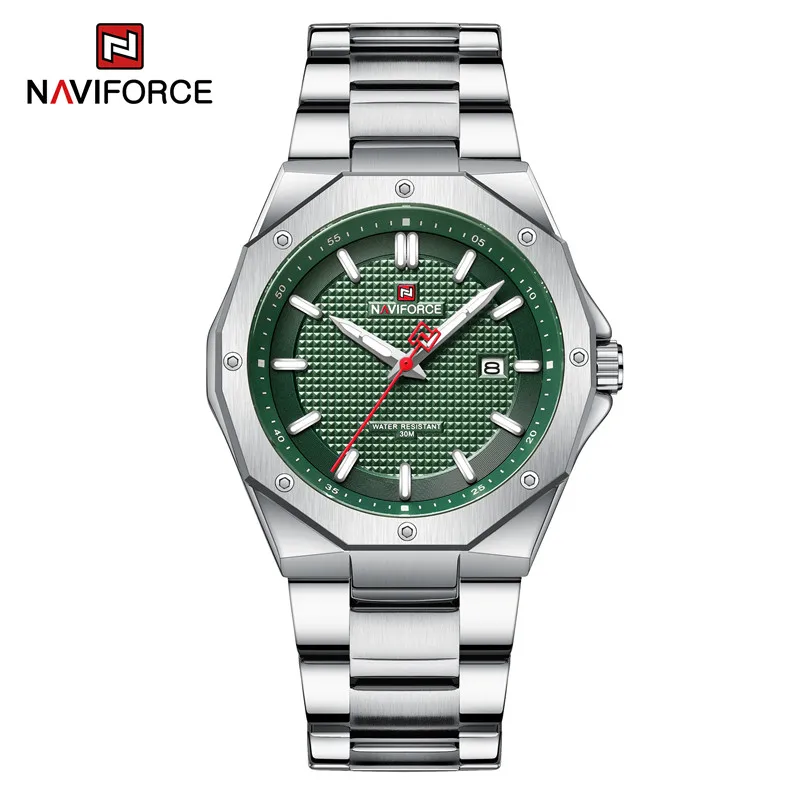  Men&#39;s Sports Military Watches Stainless Steel Male Quartz Wristwatch Waterproof - £20.18 GBP