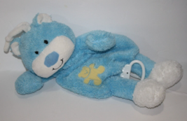 Animal Adventure Blue Plush Musical Crib Pull Teddy Bear 15&quot; Soft Baby Toy 2009 - £30.35 GBP