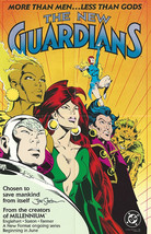 Joe Staton SIGNED 1998 DC Comic Promo Comic Art Poster ~ New Guardians Harbinger - £15.57 GBP