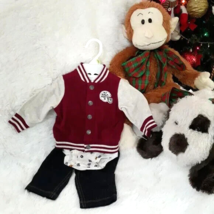 CARTER&#39;S BABY 3pc Jacket Set, &quot;BABY BOY&quot; (Size 3M) Pant/ Top/ Jacket ~ N... - $19.08