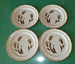 Set Of 4 Vintage Family Table Salad Plates 7.5&quot; - Early Wheat - SM-7527 - Nos - £32.06 GBP