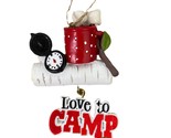Love to Camp Hanging Dangle Colorful Campers Ornament 4 inches high Kurt... - £11.43 GBP