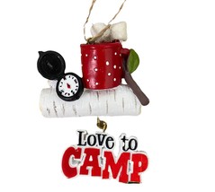 Love to Camp Hanging Dangle Colorful Campers Ornament 4 inches high Kurt... - $16.34