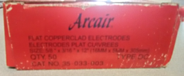 Arcair Flat Copperclad Electrodes (Box of 50) 5/8&quot; x 3/16&quot; x 12&quot; Type DC - £60.56 GBP
