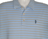 Peter Millar Summer Comfort Polo Shirt Mens XL Striped Seahorse Ponte Ve... - £28.05 GBP