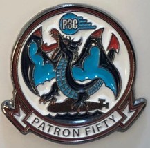 Navy Reserve VP-50 Blue Dragons P3C Patron Fifty Squad Military Metal Magnet Pin - £21.34 GBP