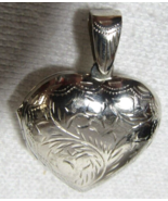 925 International Sterling Silver 1 3/8&quot; Rose Bud Flower Pendant Large 1... - $470.22 MXN