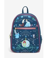 LOUNGEFLY DISNEY CINDERELLA STORYBOOK MINI BACKPACK~ TAGS~ BRAND NEW~ - £102.12 GBP