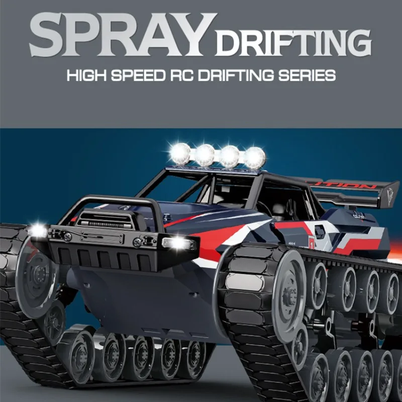 High-speed Drift Rc Cars Spray 1: 12 Alloy Remote Control Tank High-spee... - $103.24
