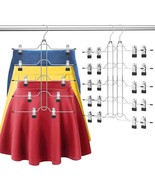 Pants Skirt Hangers Space Saving - Skirt Hangers For Women 5 Tier Pants ... - £28.52 GBP