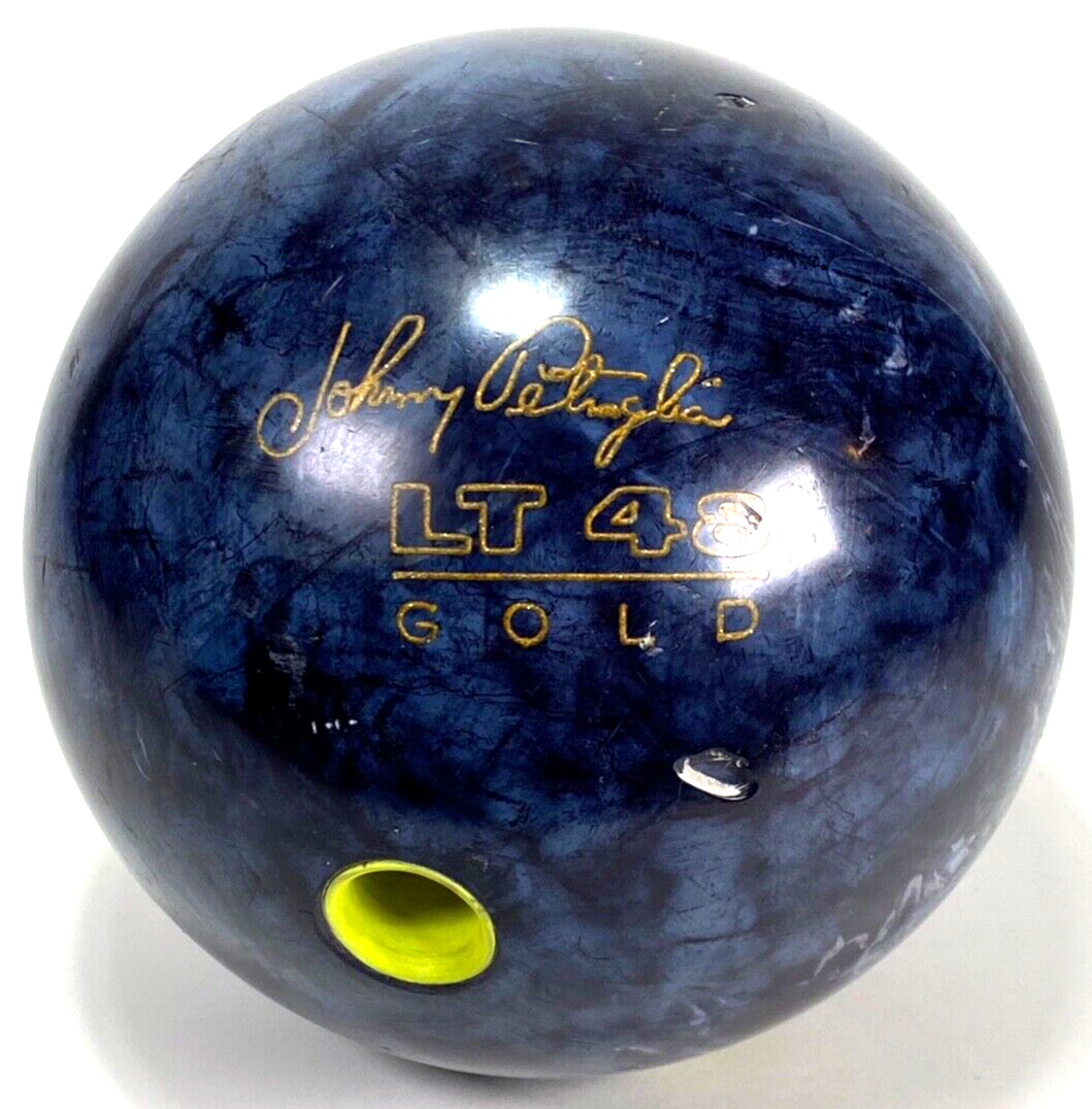 Johnny Petraglia LT 48 Gold Bowling Ball - 15lbs 13 oz - Blue Swirl - Brunswick - $28.05