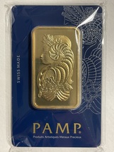 Gold Bar 50 Grams Pamp Suisse Fine Gold 999.9 In Sealed Assay - £2,669.27 GBP