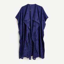 J.Crew Open Summer Beach Swim Cover Up Tunic in eyelet purple, Size S M - $676.36 MXN