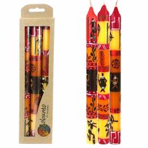 Nobunto Set of Three Boxed Tall Hand-Painted Candles - Damisi Design - £21.03 GBP