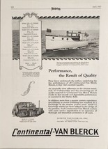 1927 Print Ad Continental-Van Blerck Marine Motors Monmouth Cruiser New York,NY - £16.88 GBP