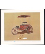 Vtg Bear Series Print Classic Autos Behr-Manning Troy NY 1898 Duryea Trap - $16.84 CAD