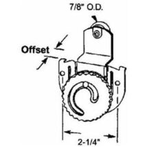 Prime-Line++7%2f8+in.+Dia.+x+1%2f8+in.+L+Mill++Plastic%2fSteel++Roller+A... - $17.88