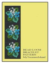 Bead Loom Bracelet Floral Violets Sample Repeating Motif Pattern PDF BP_48 - $5.00