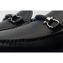Pavia Black Leather Bit Drive Loafer Men Shoe image 2