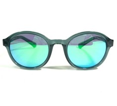 Emporio Armani Sunglasses EA4054 5375/31 Clear Blue Green Round with Blu... - $69.91