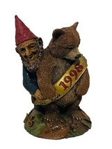 Tom Clark Gnome dwarf elf Figurine sculpture SIGNED Cairn Grin Bear It 1998 gift - £31.25 GBP