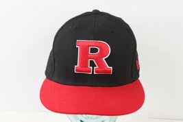 New Era 59Fifty Rutgers University Scarlet Knights Fitted Hat Cap Black ... - £23.33 GBP