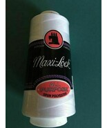 New WHITE MAXILOCK Overlock Serger Polyester Thread All Purpose 3,000 yd... - $12.34 CAD