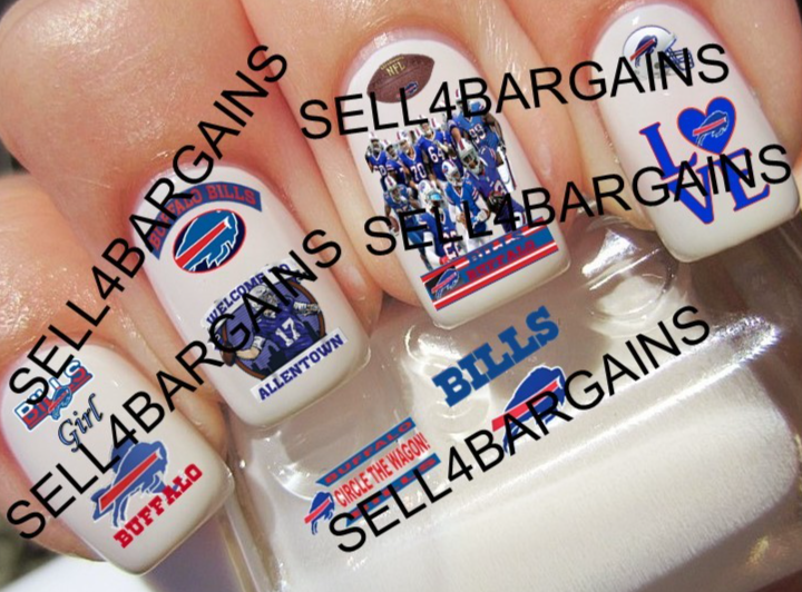 MAFIA BILLS NFL BUFFALO BILLS FOOTBALL TEAM 11 Different Designs Nail Art Decals