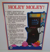 Holey Moley Arcade FLYER Original Video Whack A Mole Game Paper Artwork ... - $32.30