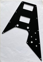 Guitar Parts Guitar Pickguard For Fit Gibson Flying V Style 3 Ply Black - $14.89