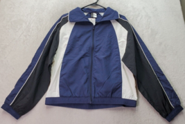 Divided by H&amp;M Windbreaker Jacket Women&#39;s Size XS Navy Long Sleeve Full Zipper - £18.40 GBP