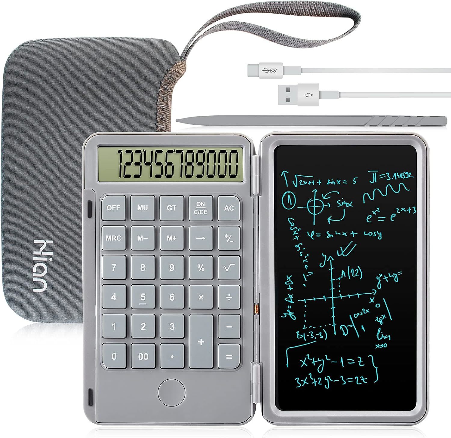 Calculator From Hion, 12-Digit Large Display Office Desk Calculators Wit... - $41.92