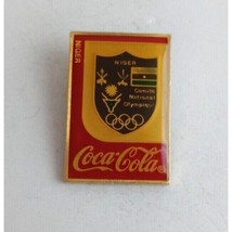 Vintage Coca-Cola Niger Olympic Lapel Hat Pin - £11.27 GBP