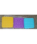 Popit Fidget Toy Push Bubble Sensory Stress Relief Kids Games 3 pack new - $225.99 MXN