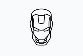 Marvel Ironman Icon sticker instant download svg,png,psd,eps,jpeg - £3.58 GBP