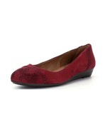 New Nurture Women&#39;s Adalyn Laser-Cut Suede Flat Shoes Fire Opal Variety ... - $74.58 CAD