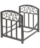 Panacea Scroll Log Bin 15 &quot; X 18 &quot; X 13 &quot; Brushed Bronze - $76.03 CAD