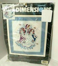 Vintage Crewel Kit Winter Angel Dimensions By Laine Gordon Sealed Flowers Birds - £34.99 GBP